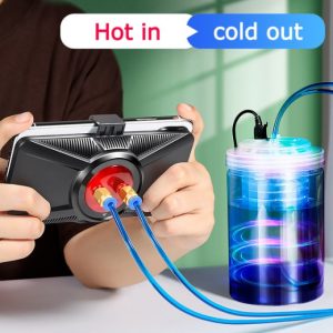 Universal Refrigeration Water cooled Semiconductor Mobile Phone Radiator Gaming Phone Cooler Phone Holder Heat Sink.jpg 640x640 - Phone Cooler