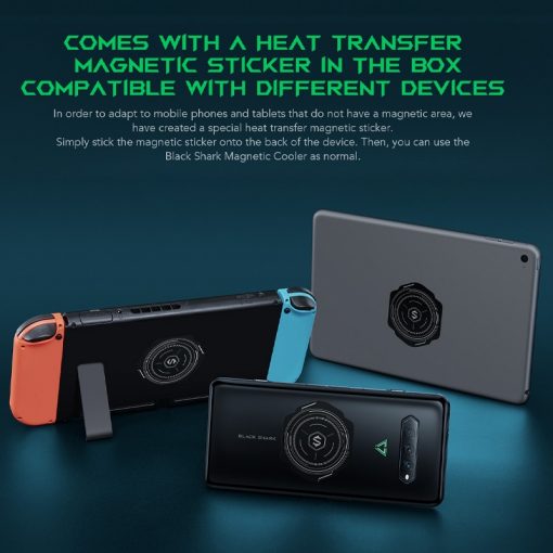 Black Shark Magnetic Cooler Black Shark 4s pro Phone Radiator For iphone 13 12 poco x3 2 - Phone Cooler