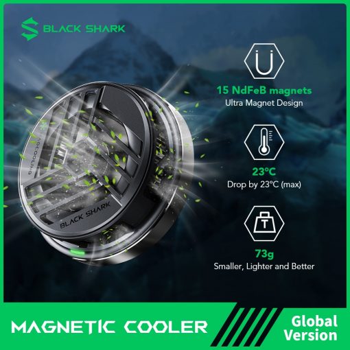 Black Shark Magnetic Cooler for Gaming Phone for iPhone 12 iPhone 13 Black Shark 4 Rog - Phone Cooler