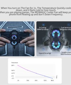 Original Nubia RedMagic 6 6S Pro Fan Cooler Red Magic 6 Pro Gaming Phone ICE Dock 4 - Phone Cooler