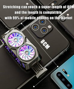 RGB Light Mobile Phone Universal Semiconductor Cooler Fin USB Radiator Fan Cooling For iPhone Redmi Realme 1 - Phone Cooler
