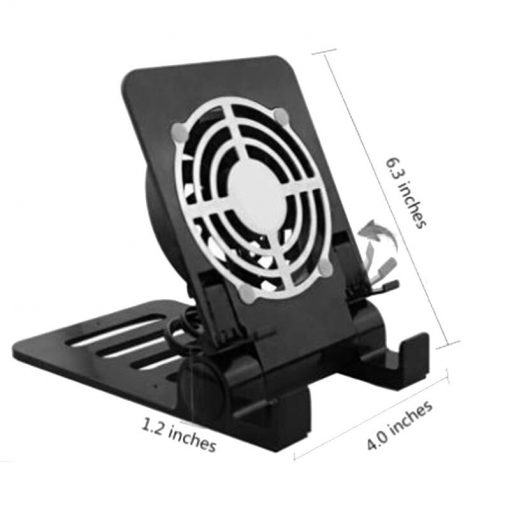 USB Desk Phone Fan Quiet Cooling Pad Radiator with Foldable Stand Holder For iPhone iPad Tablets 10 - Phone Cooler