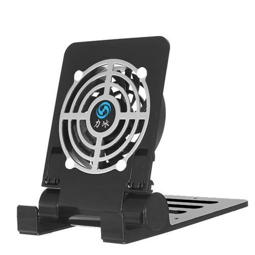 USB Desk Phone Fan Quiet Cooling Pad Radiator with Foldable Stand Holder for iPhone iPad Tablets 4 - Phone Cooler