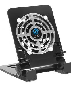 USB Desk Phone Fan Quiet Cooling Pad Radiator with Foldable Stand Holder for iPhone iPad Tablets 5 - Phone Cooler