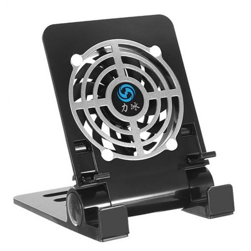 USB Desk Phone Fan Quiet Cooling Pad Radiator with Foldable Stand Holder for iPhone iPad Tablets 5 - Phone Cooler
