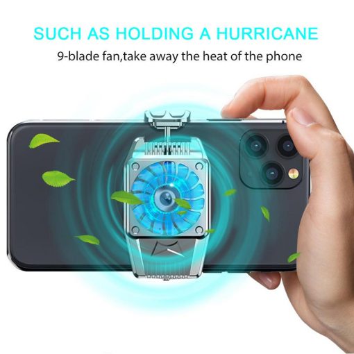 Universal Mini Mobile Phone Cooling Fan Radiator Turbo Hurricane Game Cooler Cell Phone Cool Heat Sink 5 - Phone Cooler