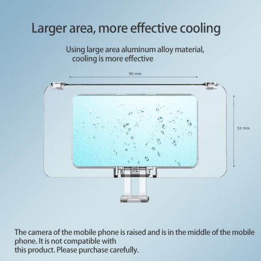 Universal Mobile Phone Water Cooling Radiator Adjustable Portable Fan Holder Phone Water Cooler For iPhone Samsung 5 - Phone Cooler